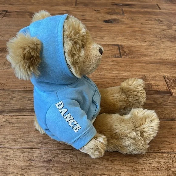 Build A Bear Teddy Bear Dance Team Hoody Sweatshirt Blue Athletic Collectible - Picture 4 of 10